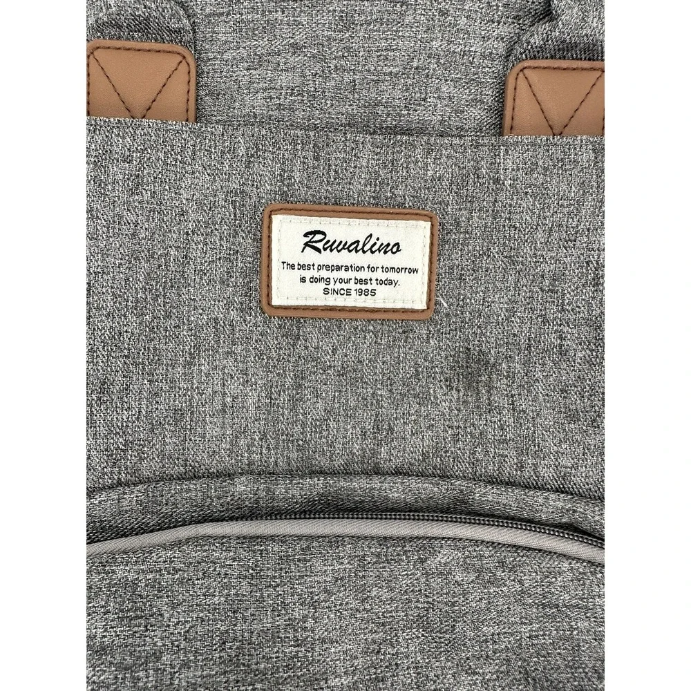 RUVALINO Diaper Backpack Multifunction Travel Bag‎ Gray